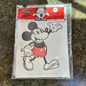 NEW & SEALED Vintage 70s Original Disney Mickey Mouse Iron On Transfer Disneyana